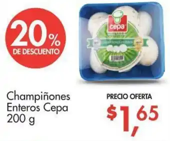 Supermaxi Champiñones Enteros Cepa 200g oferta