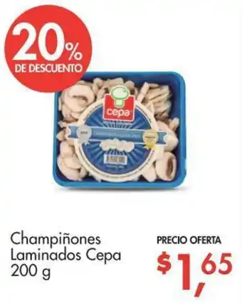 Supermaxi Champiñones Laminados Cepa 200g oferta