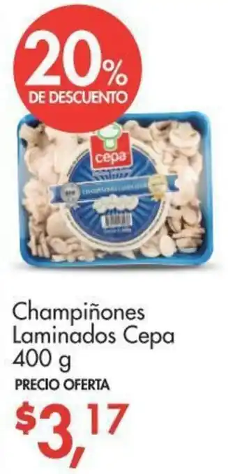 Supermaxi Champiñones Laminados Cepa 400g oferta