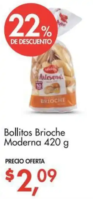 Supermaxi Bollitos Brioche Moderna 420g oferta
