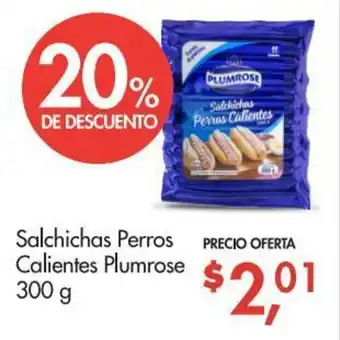 Salchichas Perros Calientes Plumrose 300g