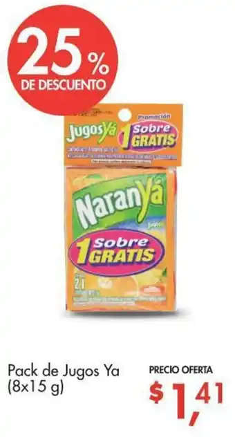 Supermaxi Pack de Jugos Ya 8x15g oferta