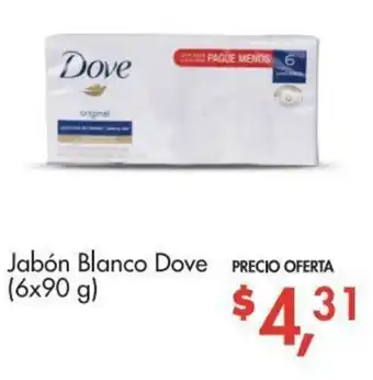Supermaxi Jabón Blanco Dove 6x90g oferta
