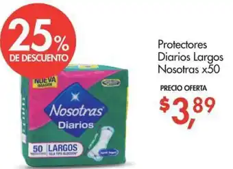 Supermaxi Protectores Diarios Largos Nosotras x50 oferta