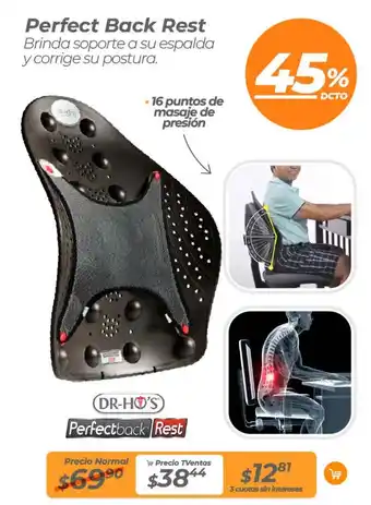 TVentas Dr-Ho's Perfect Back Rest oferta