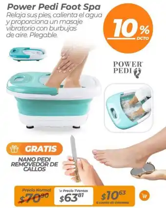 TVentas Power pedi foot spa oferta