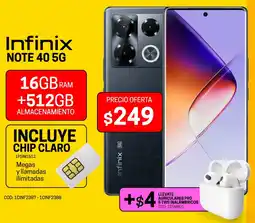 Novicompu Infinix note 40 5G oferta