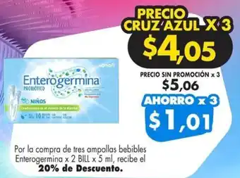 Farmacias Cruz Azul Enterogermina oferta