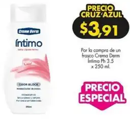 Farmacias Cruz Azul Crema derm Íntima Ph oferta