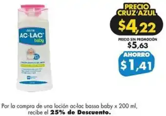 Farmacias Cruz Azul Ac-lac bassa baby oferta