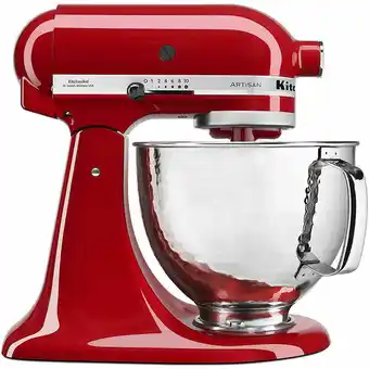 Tia Batidora Artisan roja bowl martillado Kitchen Aid oferta