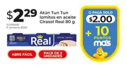 Tia Atún Tun Tun lomitos en aceite Girasol Real oferta