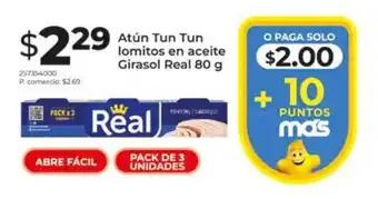 Tia Atún Tun Tun lomitos en aceite Girasol Real oferta