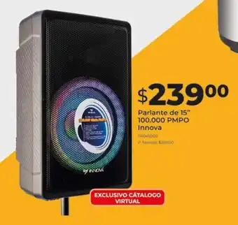 Tia Parlante de 15″ 100.000 PMPO Innova oferta