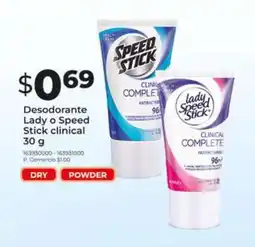 Tia Desodorante Lady o Speed Stick clinical oferta