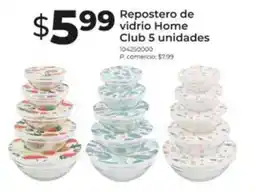 Tia Repostero de vidrio Home Club oferta