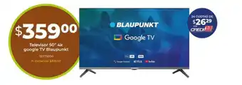 Tia Televisor 50" 4k google TV Blaupunkt oferta