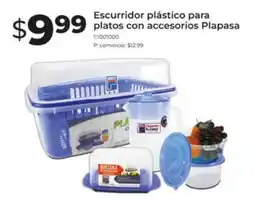 Tia Escurridor plástico para platos con accesorios Plapasa oferta