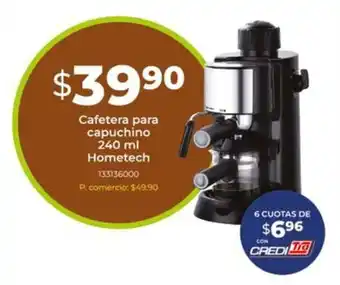 Tia Cafetera para capuchino Hometech oferta