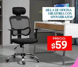 Novicompu Silla de oficina giratoria con apoyabrazos oferta