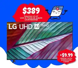 Comandato Televisor LG 43" UHD AI ThinQ 4K webOS 43UR7800PSB oferta