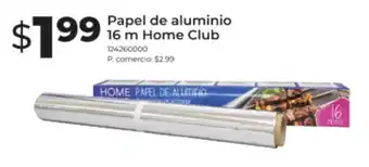 Tia Papel de aluminio Home Club oferta