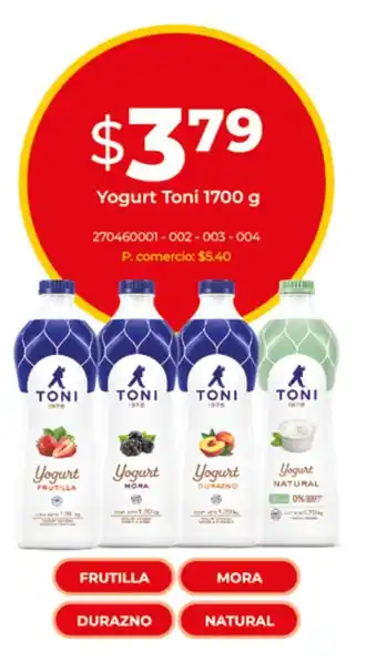 Tia Yogurt Toni oferta