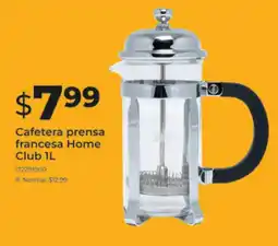 Tia Cafetera prensa francesa Home Club oferta