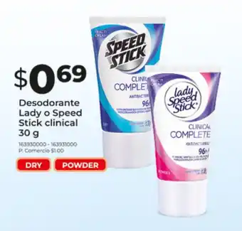 Tia Desodorante Lady o Speed Stick clinical oferta