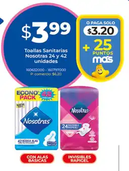 Tia Toallas Sanitarias Nosotras oferta
