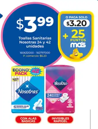 Tia Toallas Sanitarias Nosotras oferta