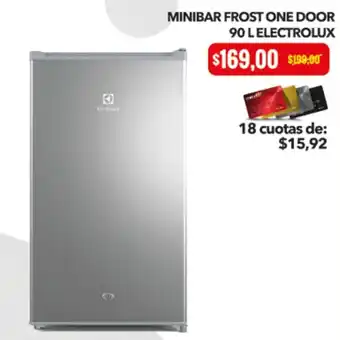 Tia Minibar frost one door ELECTROLUX oferta