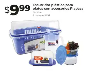 Tia Escurridor plástico para platos con accesorios Plapasa oferta