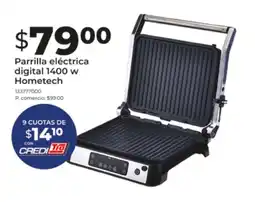 Tia Parrilla eléctrica digital 1400 w Hometech oferta