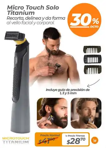 TVentas Microtouch Solo Titanium oferta