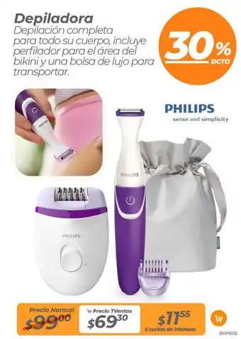 TVentas Philips Depiladora oferta