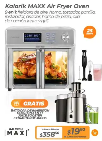 TVentas Kalorik MAXX Air Fryer Oven oferta