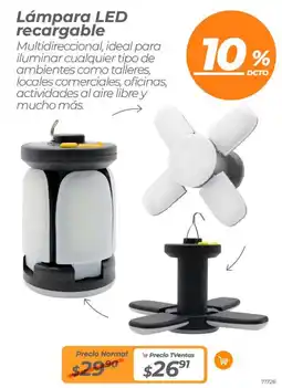 TVentas Lámpara LED recargable oferta