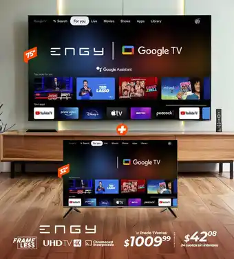 TVentas Engy frameless uhd tv oferta