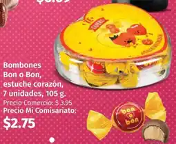 Mi Comisariato Bombones bon o bon, estuche corazón oferta