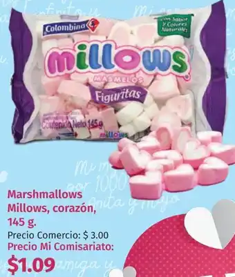 Mi Comisariato Marshmallows millows, corazón oferta