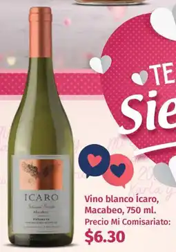 Mi Comisariato Vino blanco ícaro, macabeo oferta