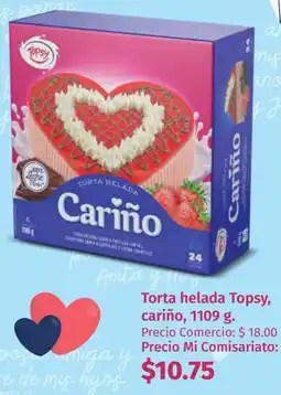 Mi Comisariato Torta helada topsy, cariño oferta