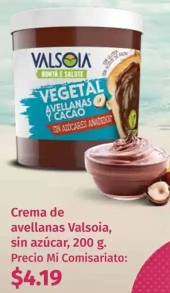 Mi Comisariato Valsoia crema de avellanas oferta