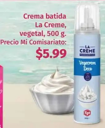 Mi Comisariato Crema batida la creme, vegetal oferta