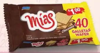 Mi Comisariato Galletas wafer mías, chocolate oferta