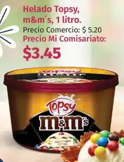 Mi Comisariato Topsy, m&m's helado oferta