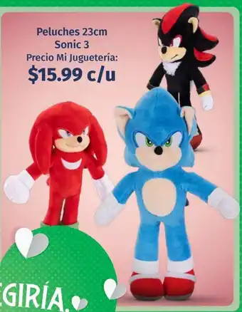 Mi Comisariato Sonic 3 peluches oferta