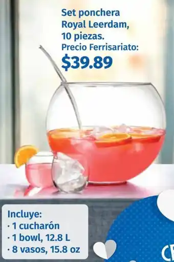 Mi Comisariato Set ponchera Royal Leerdam oferta