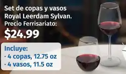 Mi Comisariato Royal leerdam sylvan set de copas y vasos oferta